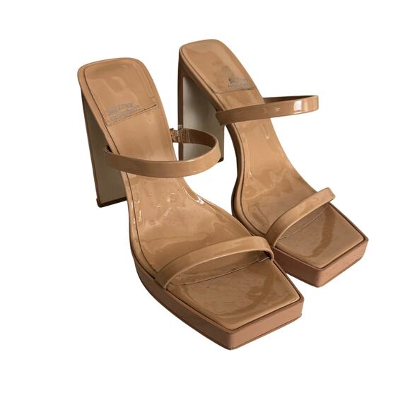 Jeffrey Campbell Hustler Heels Nude Patent Platform Heels Women’s size 9 - Picture 4 of 12